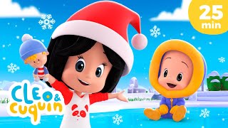 CHRISTMAS SPECIAL Nursery Rhymes and children songs with Cleo and Cuquin [upl. by Gerson311]