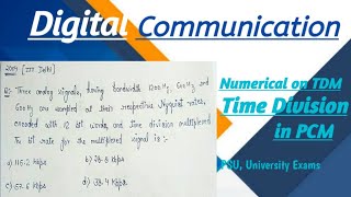 Numerical on Time Division Multiplexing TDM  Gate 2004 Question based on TDM [upl. by Wing]