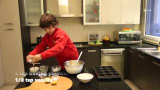 Cooking with kids 1 Lemon Muffins [upl. by Hareemas]