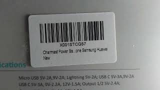 26800mAh Power Bank by Charmast  A first look  31Mar2024 [upl. by Eartnoed107]