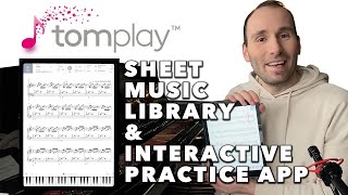 Tomplay  Best Piano Sheet Music Library amp Interactive Practice App  BlackFriday 40 off [upl. by Baiss]