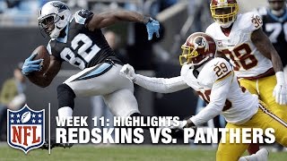 Redskins vs Panthers  Week 11 Highlights  NFL [upl. by Etnohs]