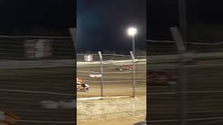 Multiple Sprint Cars flipping ASCS Dirtdown in TTown dirttrackracing sprintcar dirttrack [upl. by Silvie119]