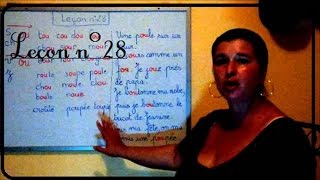 COMMENT LIRE VITE ET BIEN LE SON OU Leçon n°28 LEARNING FRENCH PRONUNCIATION [upl. by Chesney]