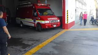 Salida Movil 5 Bomberos Voluntarios Pergamino [upl. by Atiuqad]