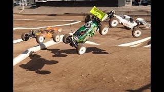 ELECTRIC RC BUGGY RACING 18 SCALE  MAIN FINAL [upl. by Odrude319]