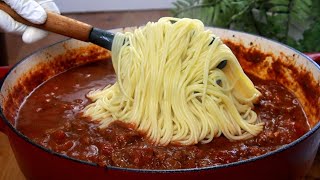 لم تتذوق وصفة سبغايتي مصنوعة بهذه الطريقة من قبل مكرونة رهيبة 😋 A Delicious Spaghetti Recipe [upl. by Nivlag]