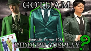 RIDDLER SUIT JACKET  Cosplay Making Video FIRST TIME USING PATTERN Simplicity 8528 [upl. by Blackwell]