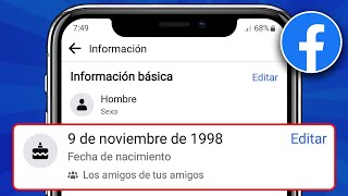 Como CAMBIAR mi FECHA de NACIMIENTO en FACEBOOK 2024✅ [upl. by Auqenahc140]