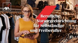 AXA Luxembourg  Berufliche Vorsorgeeinrichtung fur Selbstandige und Freiberufler  RCPA [upl. by Nuli]