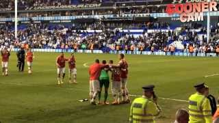 Szczesnys Selfie Podolski in the crowd amp Rosicky giving his Shirt to Disabled Fan [upl. by Carlye301]