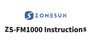 Zonesun ZSFM1000 Instructions [upl. by Olenta]