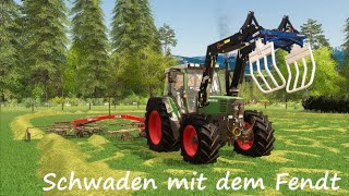 Ls19  Die Ausbildung 02  Heu Schwadern mit dem Fendt [upl. by Ailecra337]