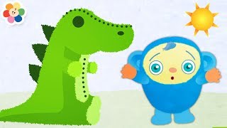 COUCOU JE TE VOIS  DINOSAURES  Jeux amusant pour les enfants  BabyFirst [upl. by Mohammad]