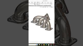 SolidWorks Exhaust Manifold Design [upl. by Sybil]