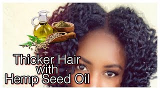 How to Get Thicker Hair with Hemp Seed Oil Type 4 Fine Natural Hair  Simply Subrena [upl. by Aicen]