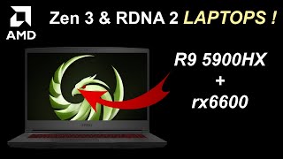 WHAT  NEW AMD 5000 CPUs and rx6000 GPUs For laptops [upl. by Alegnatal]