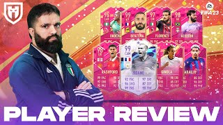 ZIDANE 99 RASHFORD 98 ARAUJO 96 OKOCHA 96 BENZEMA 99 GINOLA 97 FLORENZI 97 FUTTIES  FIFA 23 REVIEW [upl. by Sell]