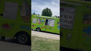 A green ice cream truck in Whitby ON 💚🍦 Thursday June 13 2024  1254 PM icecreamtruck [upl. by Kelli]