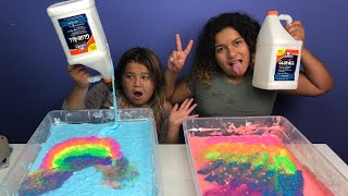 1 GALLON OF ELMER’S GLUE ALL VS 1 GALLON OF ELMER’S GLUE ALL MAKING GIANT FLUFFY SLIME [upl. by Weisberg2]