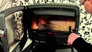 Lighting the Dovre Vintage50 wood stove [upl. by Murray439]