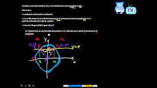 Interseção de retas com circunferências e regiões em IR2 10º Ano [upl. by Airahcaz627]