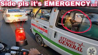 Ambulance🚑 stuck in Delhi traffic  EMERGENCY 🚨  NCR BIKERZ [upl. by Akehs]