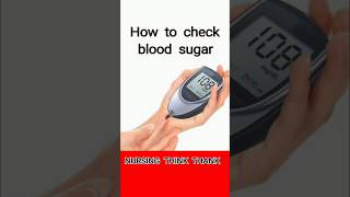 Glucometer how to use💉Glucometer testing procedure🩸How to check Blood Sugar rrb interview [upl. by Ellehcsor]