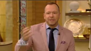 Donnie Wahlberg interview Live With Kelly and Michael 042516 [upl. by Joktan]