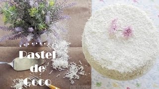 Pastel de Coco rallado  RECETA FÁCIL [upl. by Nnylirak]