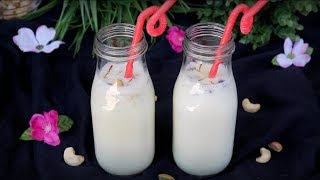 বাদাম দুধ দুধের শরবত  Badam Milk Recipe  Flavoured Milk Bottle  Badam Kesar Milk [upl. by Tingey]