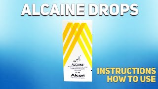 Alcaine drops how to use Uses Dosage Side Effects Contraindications [upl. by Mildrid]