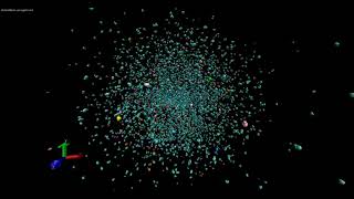 Solvated simulation of ubiquitin in 150mM NaCl [upl. by Ailelc]