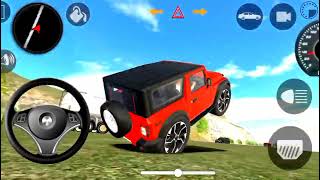 Indian car race game semoletar new Jeep truck driving school bus 🚙🚓 police department [upl. by Arraeic]