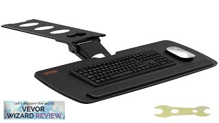 VEVOR Keyboard Tray under Desk Adjustable Height Height and Angle Adjustable under Review [upl. by Anniala]