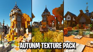 AUTUNM TEXTURE PACK  TEXTURA de OTOÑO para MINECRAFT PE 121  texture pack minecraft [upl. by Tessie]