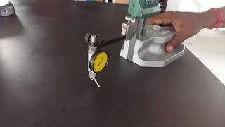 Surface plate flatness checking by using dial indicator [upl. by Ablasor]