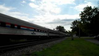 Amtrak Steamtown Special though Delanson NY 912012 [upl. by Akiram]