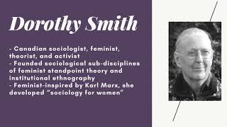 Feminist Standpoint Theory Dorothy Smith [upl. by Kerrison]