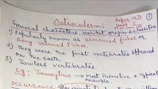 Ostracodermi General Characters Habitat Origin and Classification  Dr Kalpana Sharma [upl. by Araz]