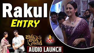 Rakul Preet Stylish Entry  Jaya Janaki Nayaka Movie Audio Launch  Sreenivas Pragya Jaiswal DSP [upl. by Ahcila522]