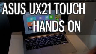 ASUS Zenbook UX21 Touch Hands On [upl. by Nadine776]