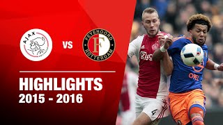 Highlights  Ajax  Feyenoord  Eredivisie 20152016 [upl. by Petra]