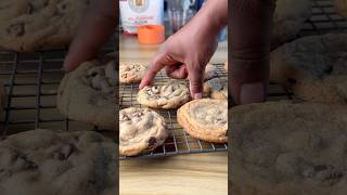 Recipe for these brown butter chocolate chip cookies is in the comments youtubeshorts youtube [upl. by Suryt149]