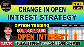 CHANGE IN OPEN INTEREST STRATEGY  OI CHANGE STRATEGY  OPTION TRADING Live Trading in bnk nft [upl. by Cantu]