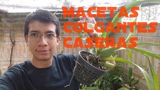 ¿Cómo hacer macetas colgantes caseras para orquídeas  Orquiplanet [upl. by Gonzales]