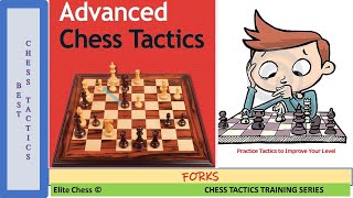 Practice Tactics to Improve Your Level in Chess Forks [upl. by Rica]