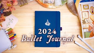 MY 2024 BULLET JOURNAL SETUP • Yearly BuJo Spread Ideas 💐 [upl. by Thacker904]