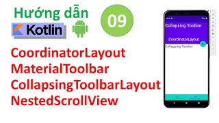 Kotlin Android P09  Scrolling Toolbar  CollapsingToolbarLayout  NguyenCoderVN [upl. by Engracia]