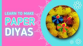 😍EcoFriendly Paper Diyas  How to make Paper Diyas 😍 😍 [upl. by Llerrot51]